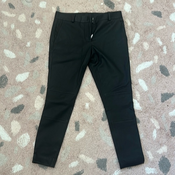 Olivia Sheed (formerly Hi Lo the label) leather stretch boyfriend trousers AUS 8 - Picture 2 of 6